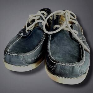 NWOT Men's 10.5 TIMBERLAND Earthkeepers Kia Wah Bay Boat Blue Leather Boat Shoes